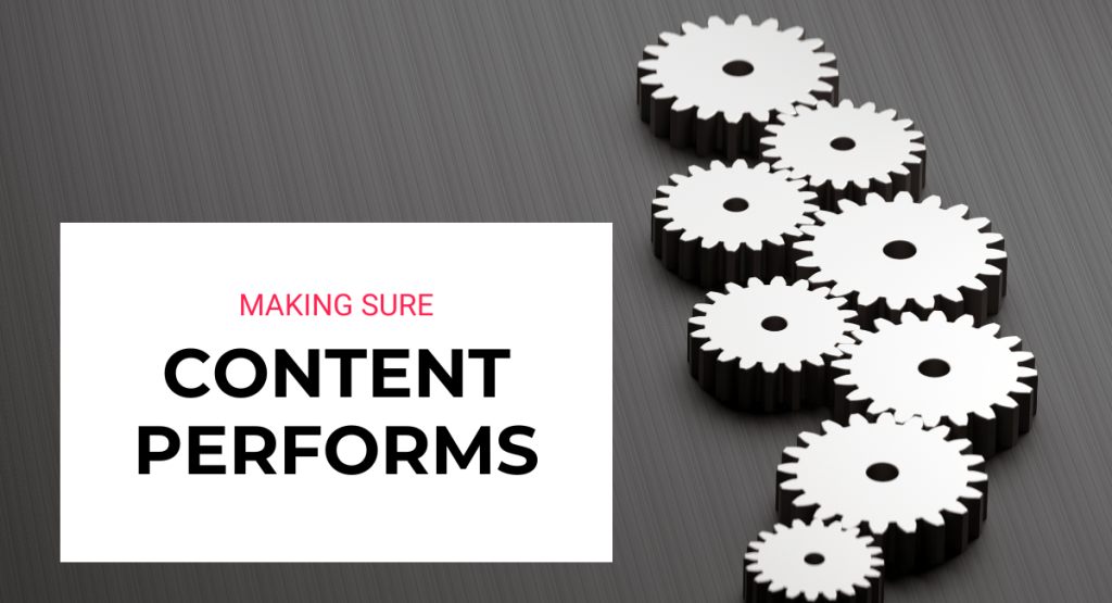 Performing content