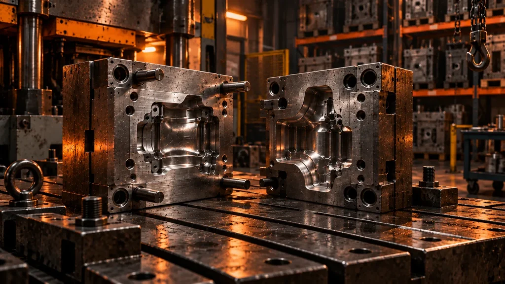Industrial mold visual for a manufacturing SEO content brief
