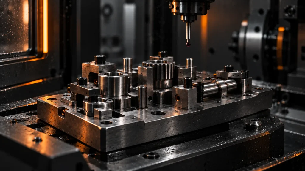 Industrial precision visual for on-page SEO for manufacturers